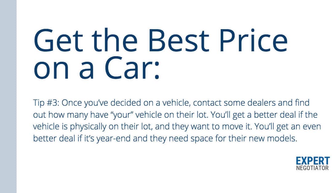 Get the best Price on a Car