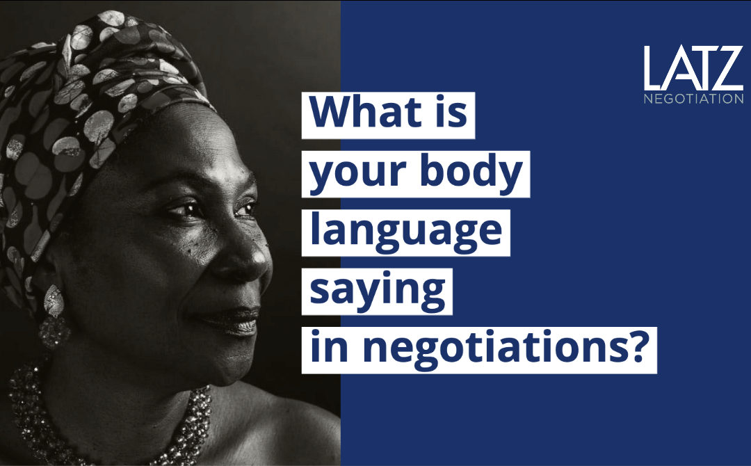 Body Language is Critical to Successful Negotiations