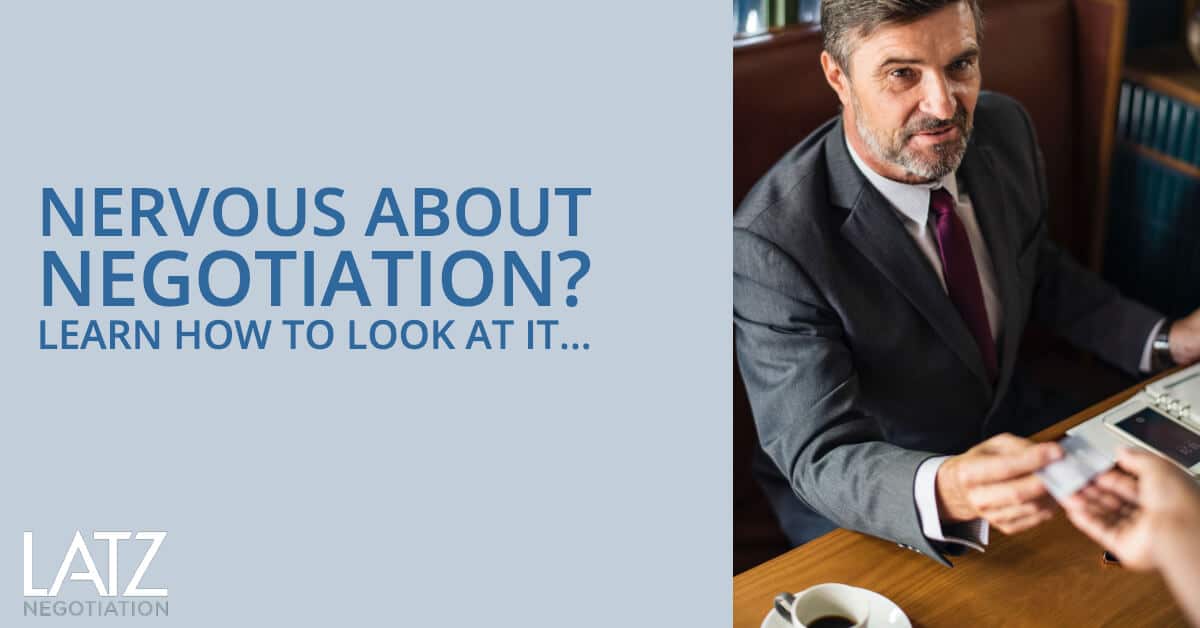 Nervous about Negotiation?