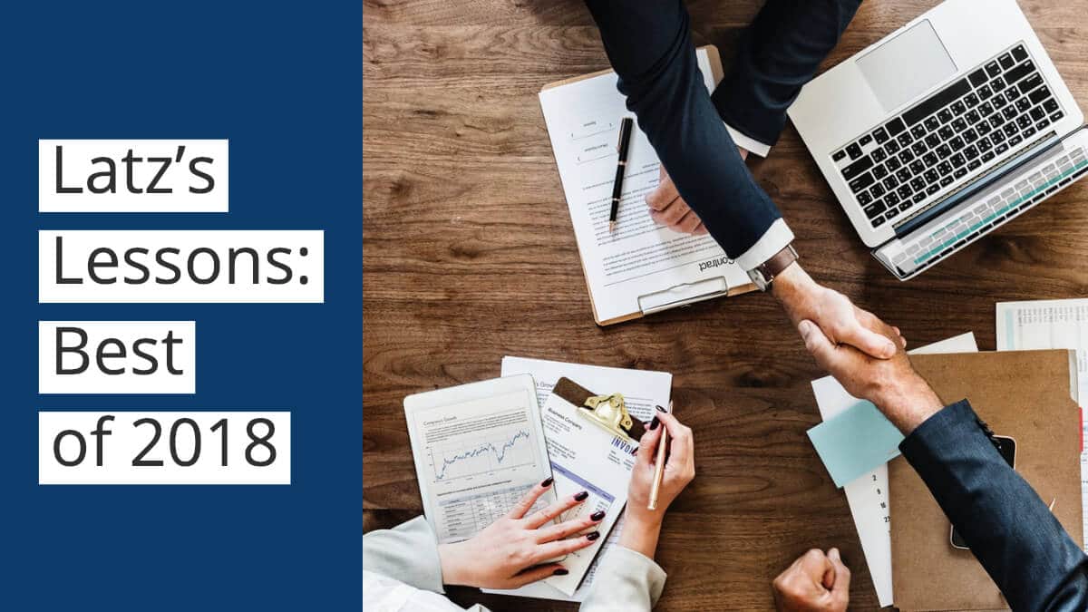 Latz's Lessons: Best of 2018