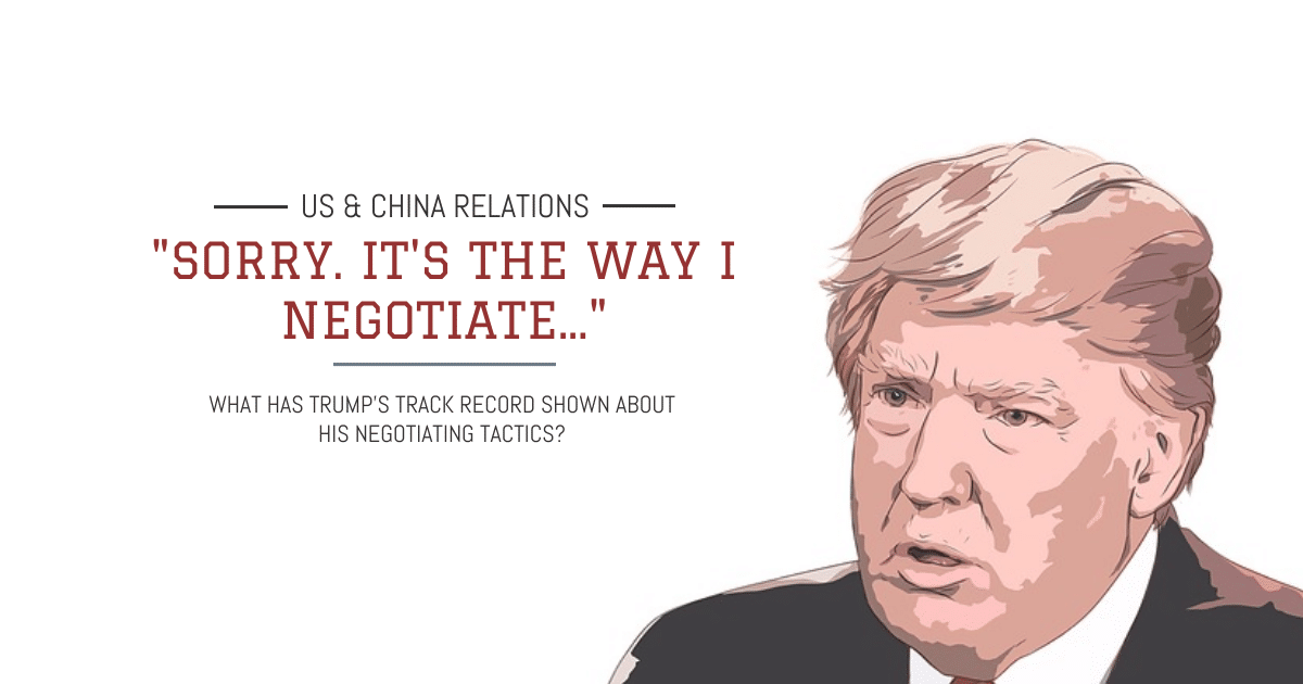 Trump: Sorry. It's the way I negotiate.