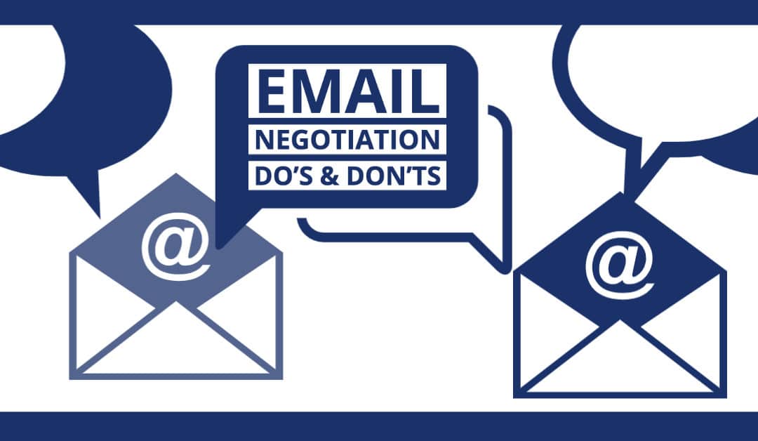 email negotiation best practices