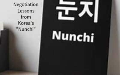 Negotiation Lessons from Korea’s “Nunchi”