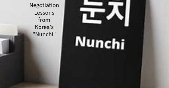 Negotiation Lessons from Korea’s “Nunchi”