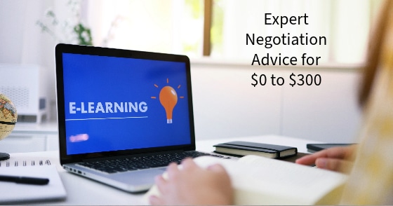 Expert Negotiation Advice for $0 to $300