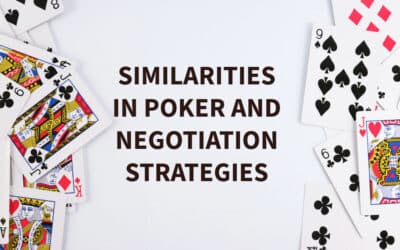 Similarities in Poker and Negotiation Strategies